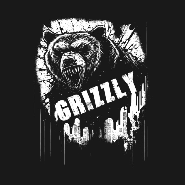 The Grizzly Bear's Grip: A Symbol of the Crypto Market's Resilience in the Bitcoin Bear Market by Abili-Tees