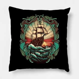 Traditional ship Pillow