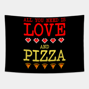 All you need is love and pizza Tapestry