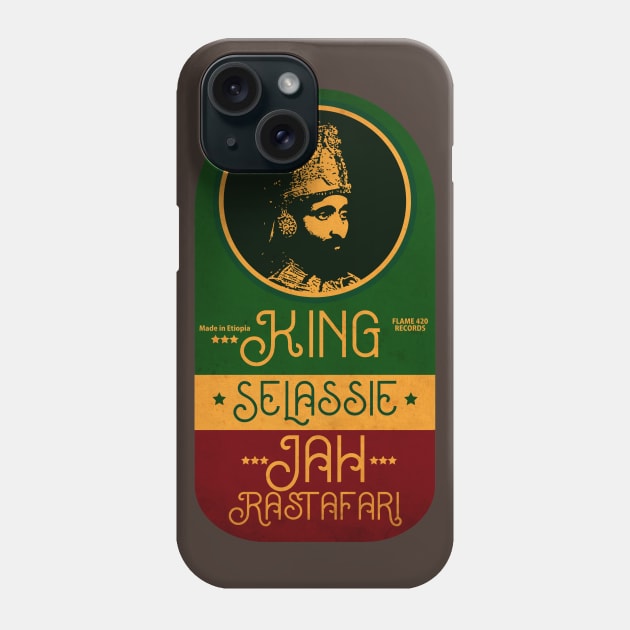 Selassie I Jah Vintage Label Phone Case by CTShirts