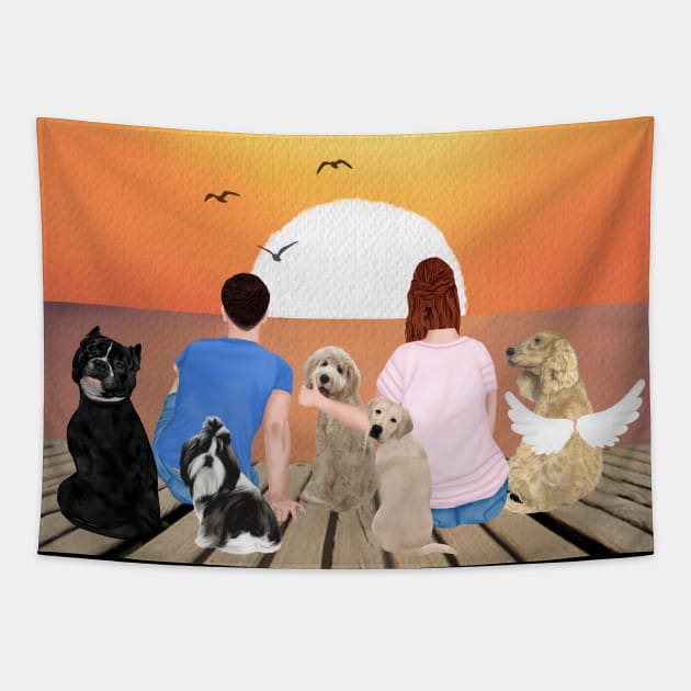 Life is better with a DOG Tapestry by sevalyilmazardal