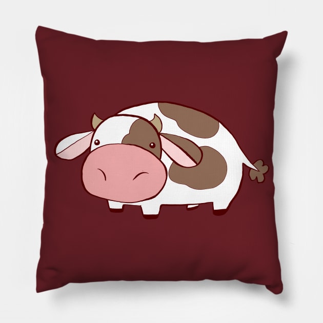 Cute Cow Pillow by saradaboru