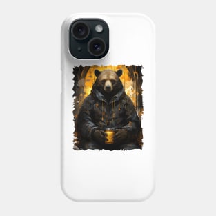 Brown Bear with Honey Phone Case