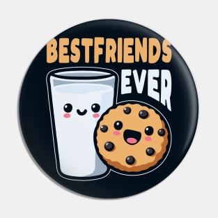 Milk And Cookies Bestfriends Ever Funny Pin