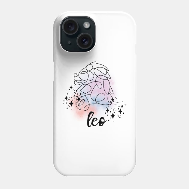 Leo Zodiac Sign Phone Case by swagmaven