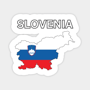 Slovenia Flag Map Magnet