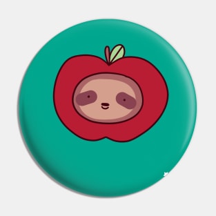 Thank You - Sloth Apple Face Pin
