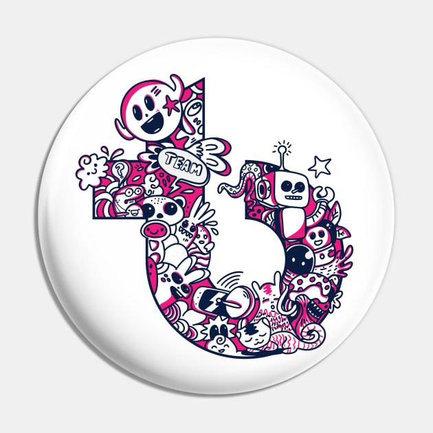 TB Doodle Icon Pin by teambuilding.com