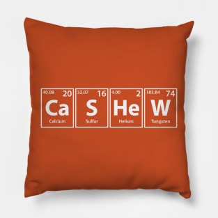 Cashew (Ca-S-He-W) Periodic Elements Spelling Pillow