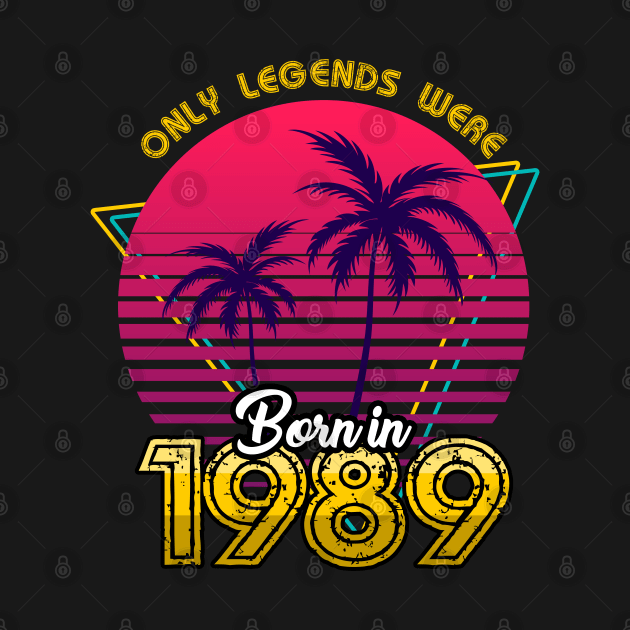 Born in 1989 T-Shirt by MarCreative