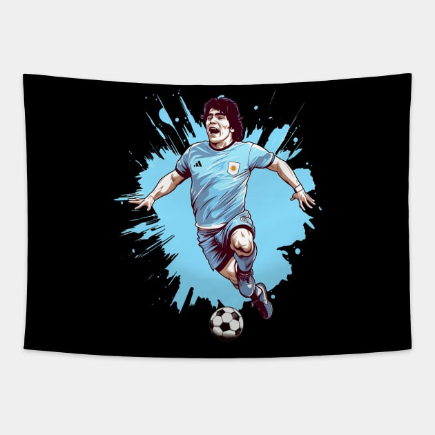 Maradona Tapestry by Ciokermatt