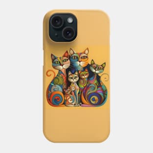 Psychedelic Cats Phone Case