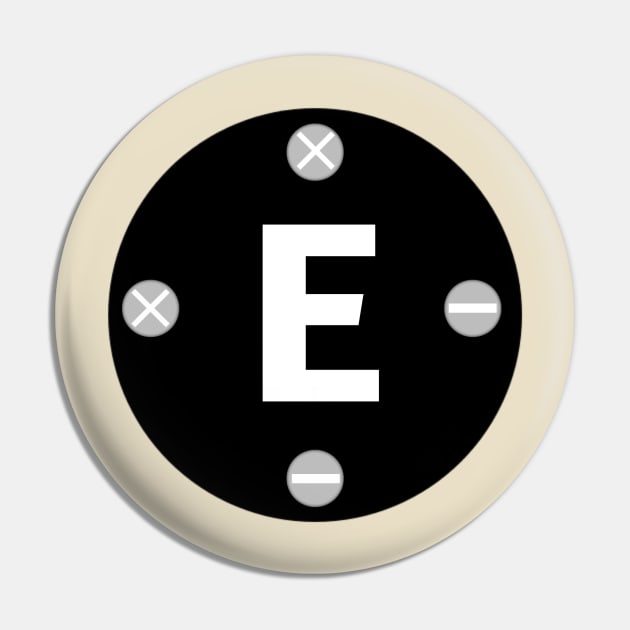 Letter E Pin by Menu.D