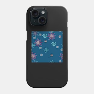 Geometric flower flakes Phone Case