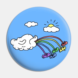 Clouds give birth to rainbow babies Pin