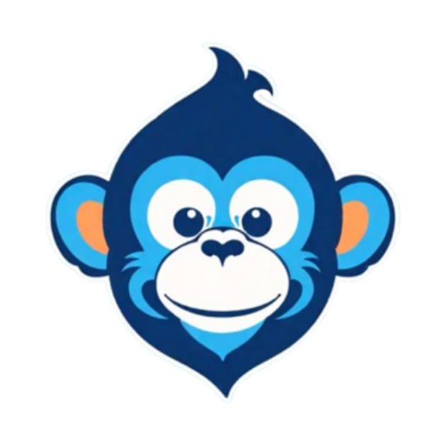 Happy Blue Monkey by VRMonkeyz