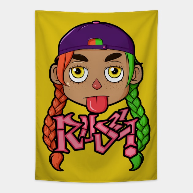 Rude Girl Tapestry by PeppermintKamz