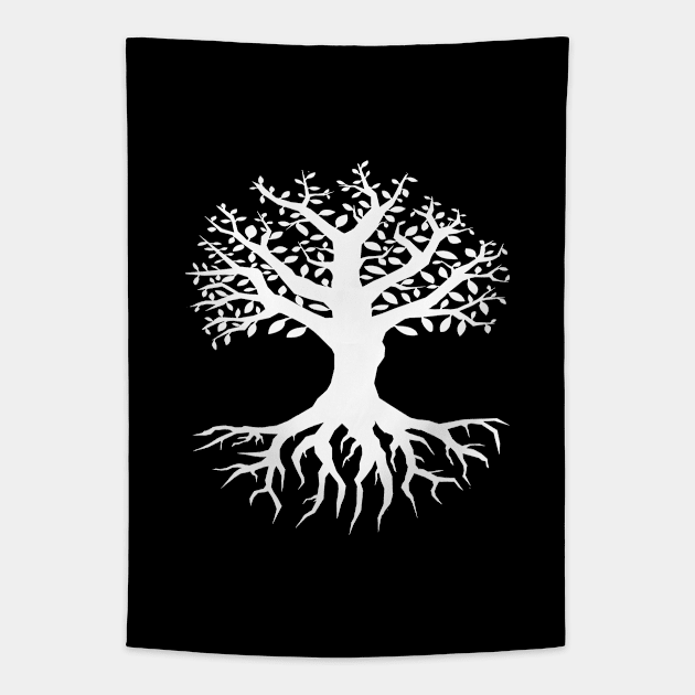 Yggdrasil tree of life viking mythology Tapestry by gegogneto