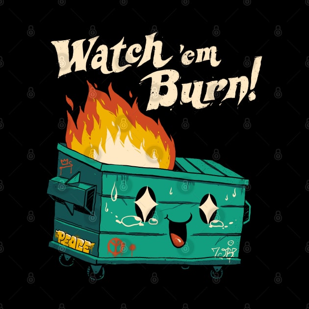 Watch 'Em Burn! by Vincent Trinidad Art