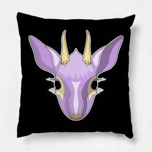 purple kirk dik dik face Pillow