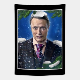 Winter Holiday Hannibal Portrait Tapestry