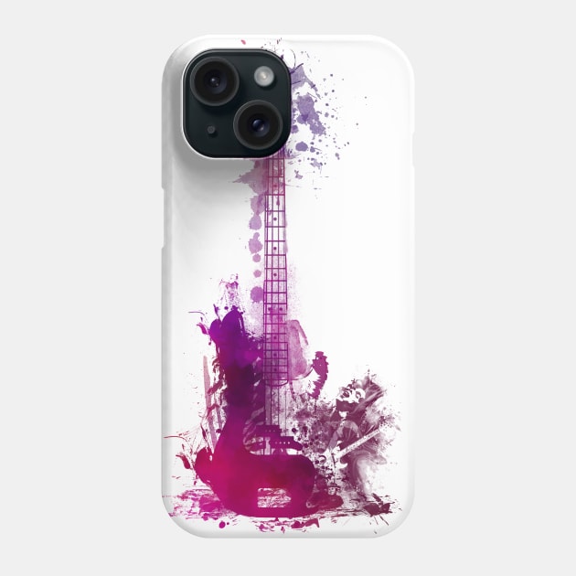 purple guitar #purpleguitar #guitar Phone Case by JBJart