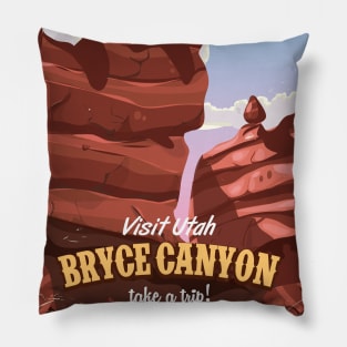 Bryce Canyon, Utah Travel poster Pillow