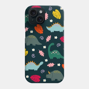 Happy Dino Print Phone Case