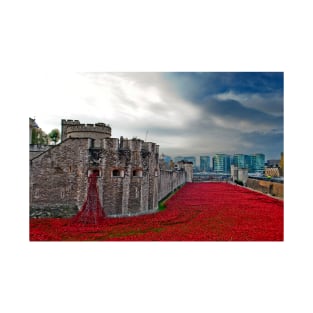 Tower Of London Poppies Red Poppy T-Shirt