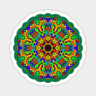 Retro Mandala Magnet