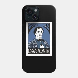 Edgar Allan Poe Folk Art Phone Case