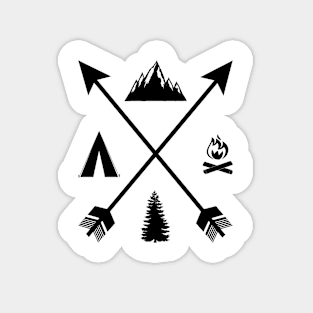 Wild camping adventure Magnet