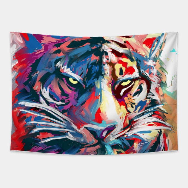 Tiger Tapestry by mailsoncello