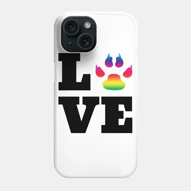 Rainbow paw Phone Case by BattaAnastasia