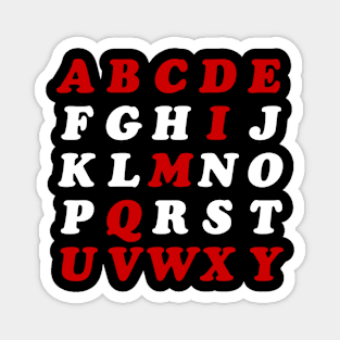 English Alphabet Magnet