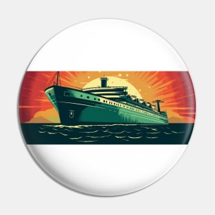 Cruise Ship Explorer: Discover the World's Treasures from the Comfort of Your Ship Pin