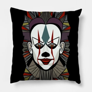 Portrait of Clown 2 Pillow