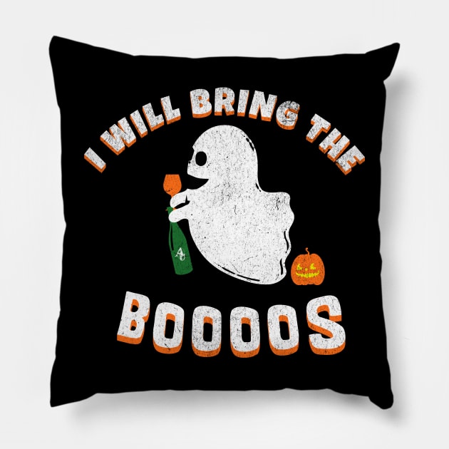 Funny Halloween Bring the Boos Gift Pillow by anarchyunion