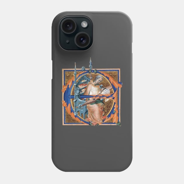 Illuminated Initial E Phone Case by Artimaeus