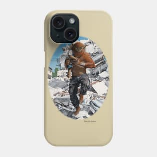 Inspirational Action Hero Carrying Kid Realistic Art Phone Case