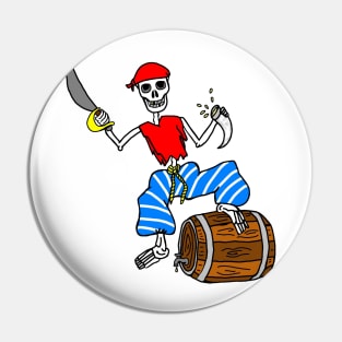 Pirate Skeleton Pin