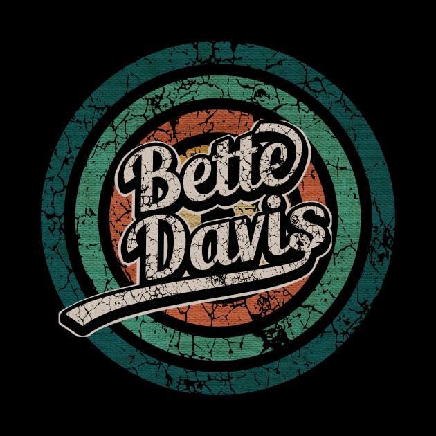 Bette Davis // Retro Circle Crack Vintage by People Mask