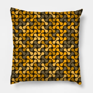 Metaballs Pattern (Gold) Pillow