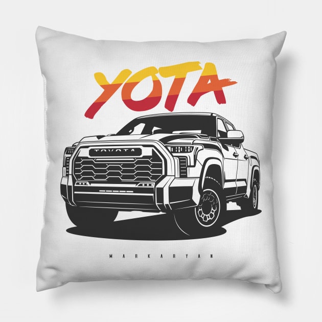 Tundra TRD pro Pillow by Markaryan