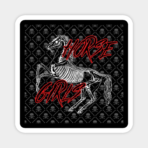 Skeletal Horse Magnet by Horse Girls