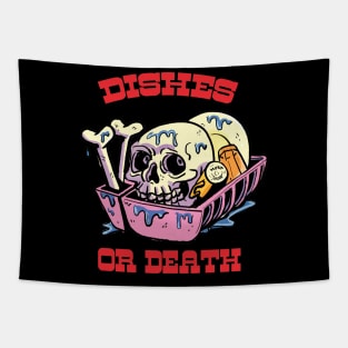 Dishes or Death Tapestry