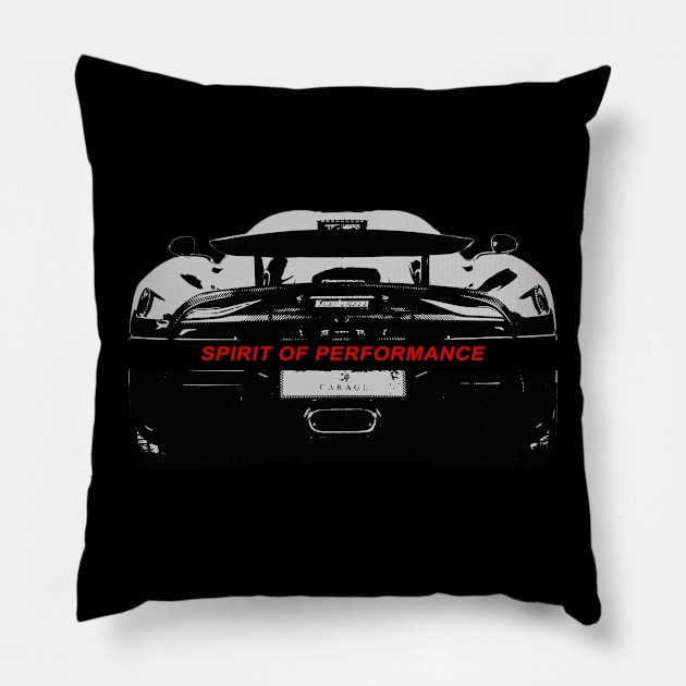 spirit of  performance Pillow by MrizzArt