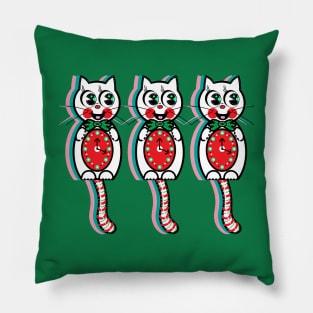 Christmas Countdown Vintage Kit Kat Clock Pillow