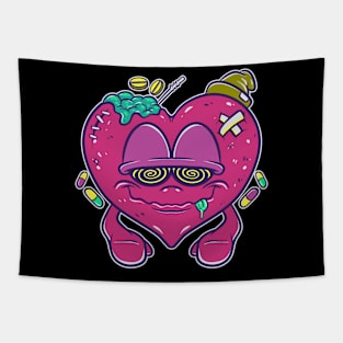 drunken love cartoon Tapestry