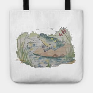 Frog Retro Vintage 60s Drawing Tote